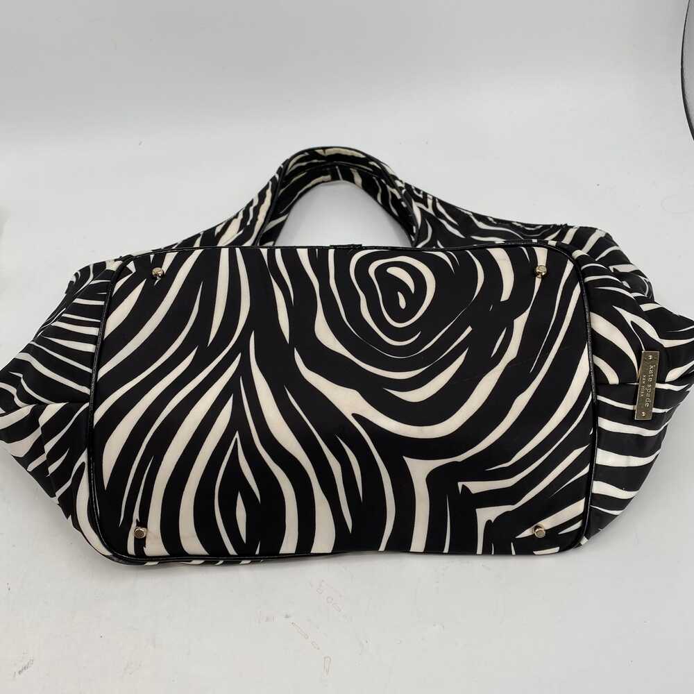 Kate Spade Black White Zebra Print Bow Tote | Classic & Chic - Picture 5 of 11